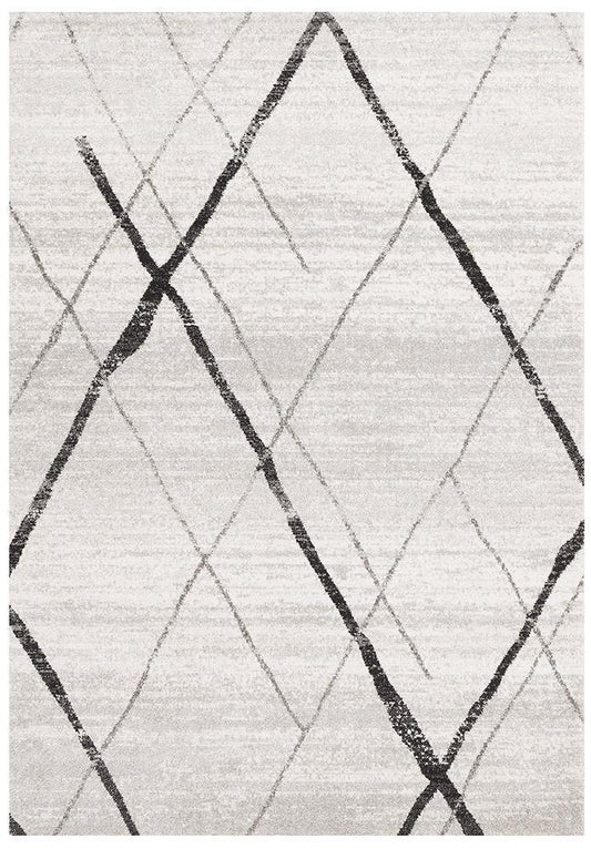 Felix Grey & Black Contemporary Rug