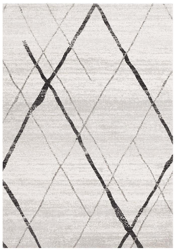 Felix Grey & Black Contemporary Rug