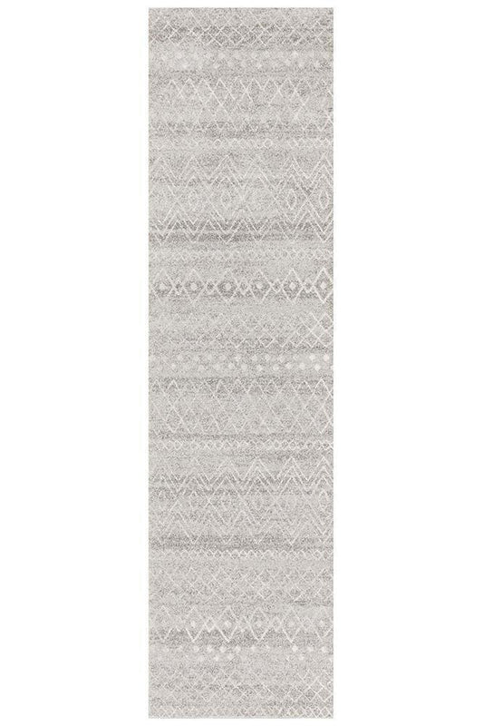 Neriah Grey Rustic Tribal Rug