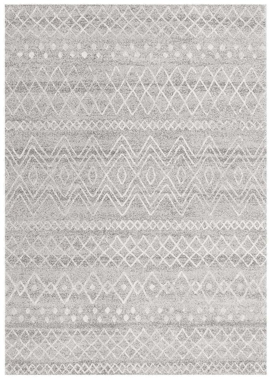 Neriah Grey Rustic Tribal Rug