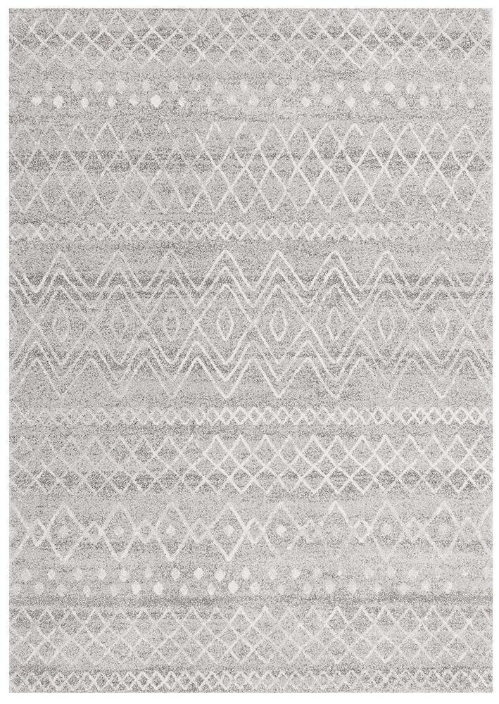 Neriah Grey Rustic Tribal Rug