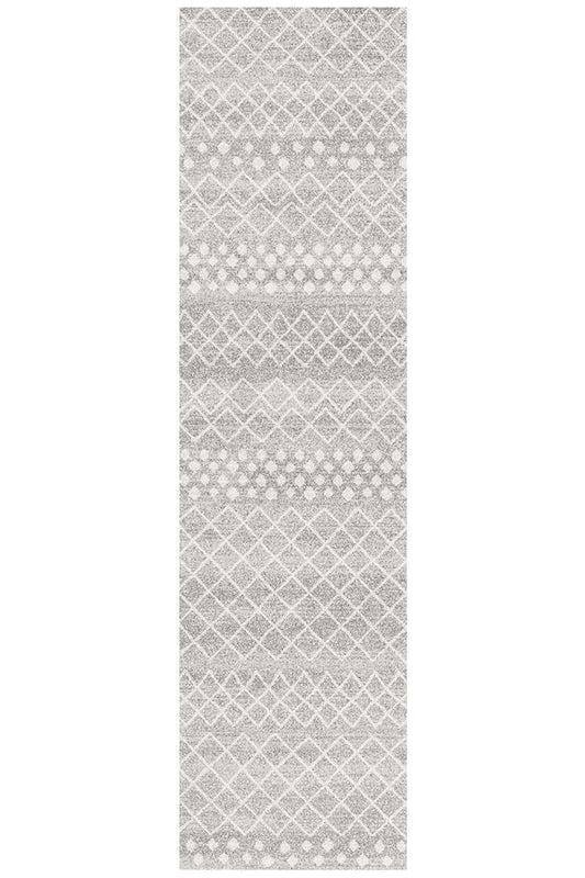 Yareli Tribal Chic White & Grey Rug