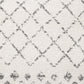 Aiyana White & Grey Tribal Rug