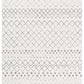 Aiyana White & Grey Tribal Rug