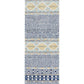 Halona Coastal Blue White & Yellow Pattern Rug