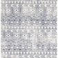 Jezebel Coastal White & Blue Rustic Rug