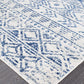 Jezebel Coastal White & Blue Rustic Rug