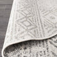 Adair Bohemian White & Grey Rustic Round Rug