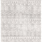 Adair Bohemian White & Grey Rustic Rug