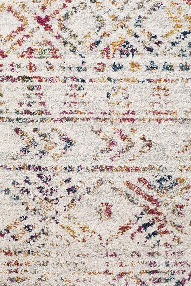 Malia Multi-Colour Rustic Round Rug