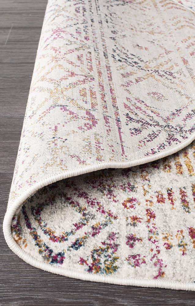 Malia Multi-Colour Rustic Round Rug