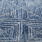Arlo Navy Geometric Pattern Round Rug