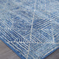 Arlo Navy Geometric Pattern Rug