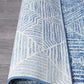 Arlo Navy Geometric Pattern Rug
