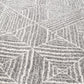 Arlo Grey Geometric Pattern Round Rug