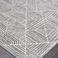 Arlo Grey Geometric Pattern Rug