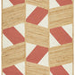 Aria Coral & White Chic Natural Jute Rug