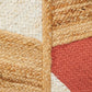 Aria Coral & White Chic Natural Jute Rug