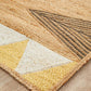 Aria Tribal Yellow & White Jute Rug