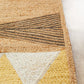 Aria Tribal Yellow & White Jute Rug