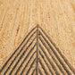 Aria Tribal Yellow & White Jute Rug