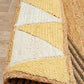 Aria Tribal Yellow & White Jute Rug