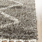 Aliyah Modern Grey & White Fringed Rug