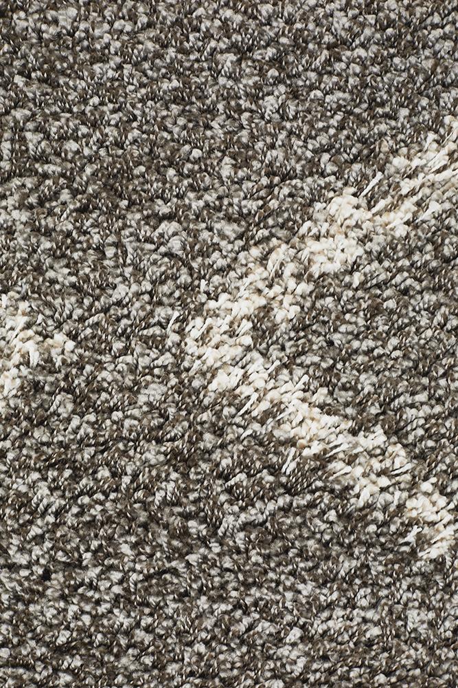 Aliyah Modern Grey & White Fringed Rug