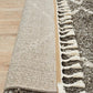 Aliyah Modern Grey & White Fringed Rug