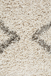 Thumbnail for Aliyah Modern Natural & Grey Fringed Rug