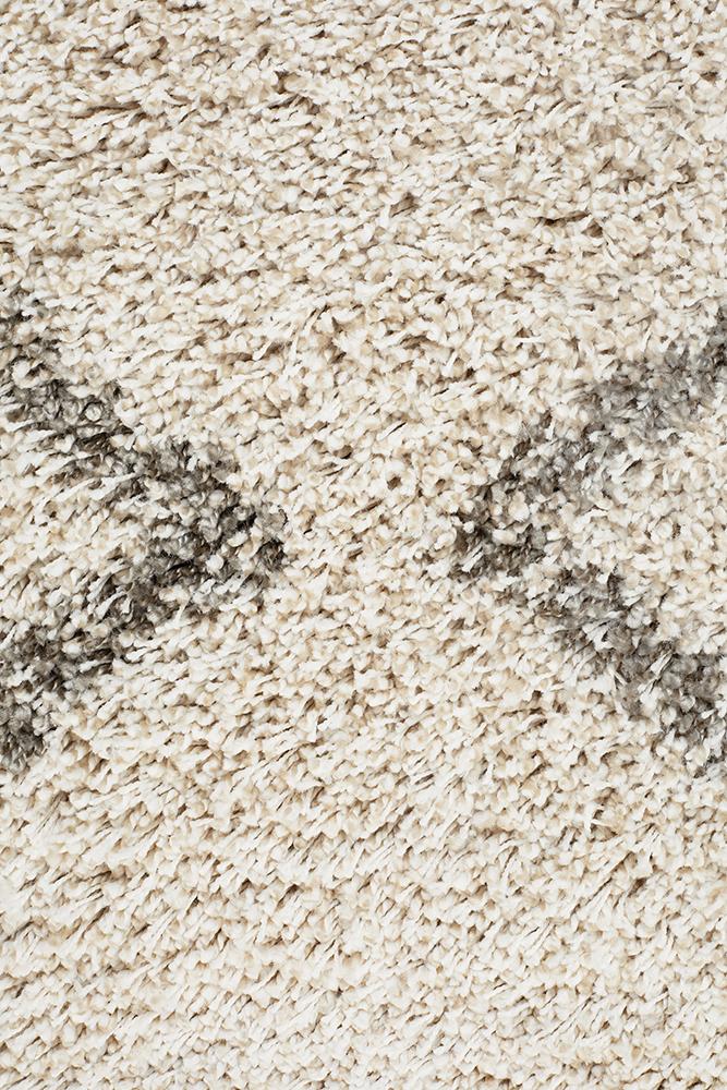 Aliyah Modern Natural & Grey Fringed Rug