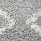 Aliyah Modern Light Grey & White Fringed Rug