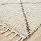 Anisah Modern Natural & Grey Boho Fringed Rug