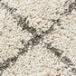 Anisah Modern Natural & Grey Boho Fringed Rug