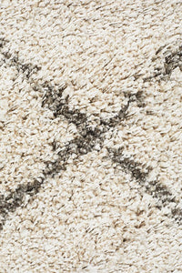 Thumbnail for Anisah Modern Natural & Grey Boho Fringed Rug