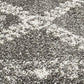 Chaima Modern Fringed Grey & White Rug