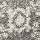 Chaima Modern Fringed Grey & White Rug