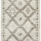 Chaima Modern Fringed White & Grey Rug