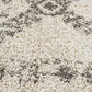 Chaima Modern Fringed White & Grey Rug