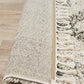 Chaima Modern Fringed White & Grey Rug