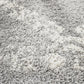 Chaima Modern Fringed Steel Grey & White Rug