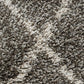 Nahla Modern Fringed Grey & White Rug