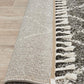 Nahla Modern Fringed Grey & White Rug