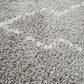 Nahla Modern Fringed Steel Grey & White Tribal Rug 
