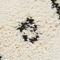 Nahla Modern Fringed White & Black Tribal Rug