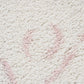 Samira Modern White & Pink Fringed Rug 