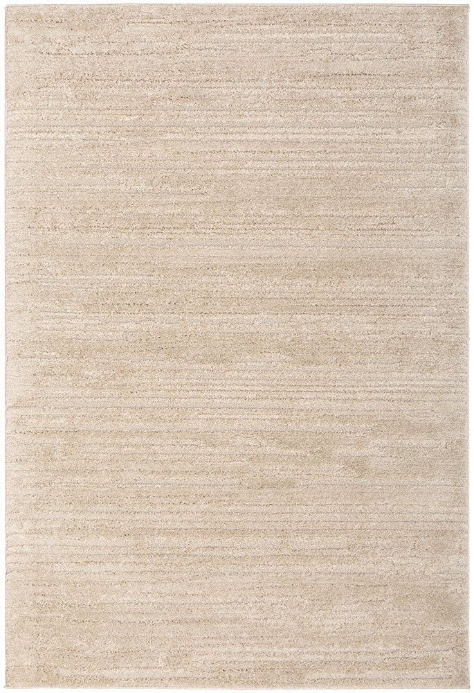 Ezra Serenade Natural Modern Organic Line Pattern Rectangle Rug