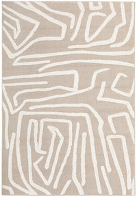 Thumbnail for Kobi Serenade Natural and Ivory Pattern Modern Rectangle Rug