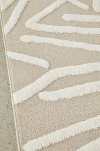 Thumbnail for Kobi Serenade Natural and Ivory Pattern Modern Rectangle Rug