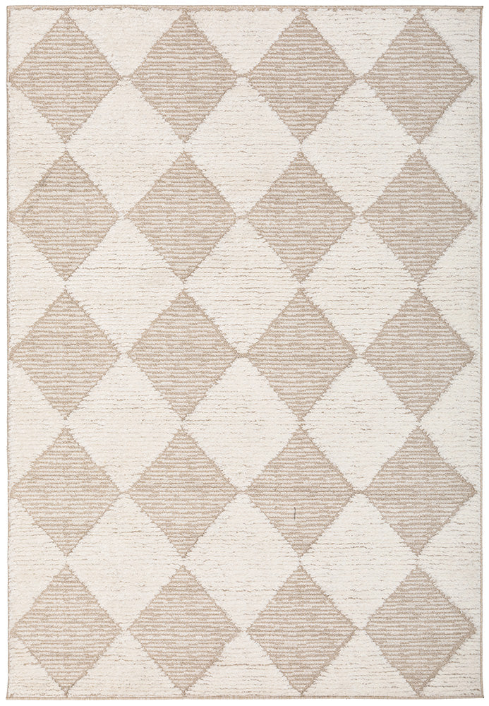 Yuri Serenade Cream Natural Two-Tone Modern Geometric Rug